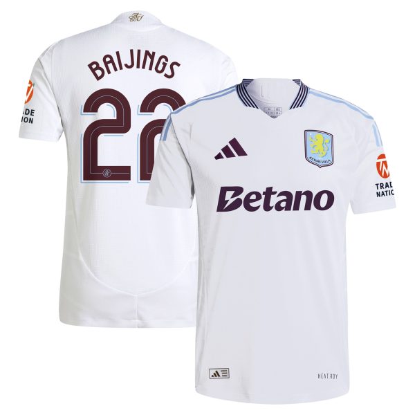aston villa adidas away authentic shirt 2024-25 with baijings 22 cup printing Collection | Official Aston Villa Jerseys