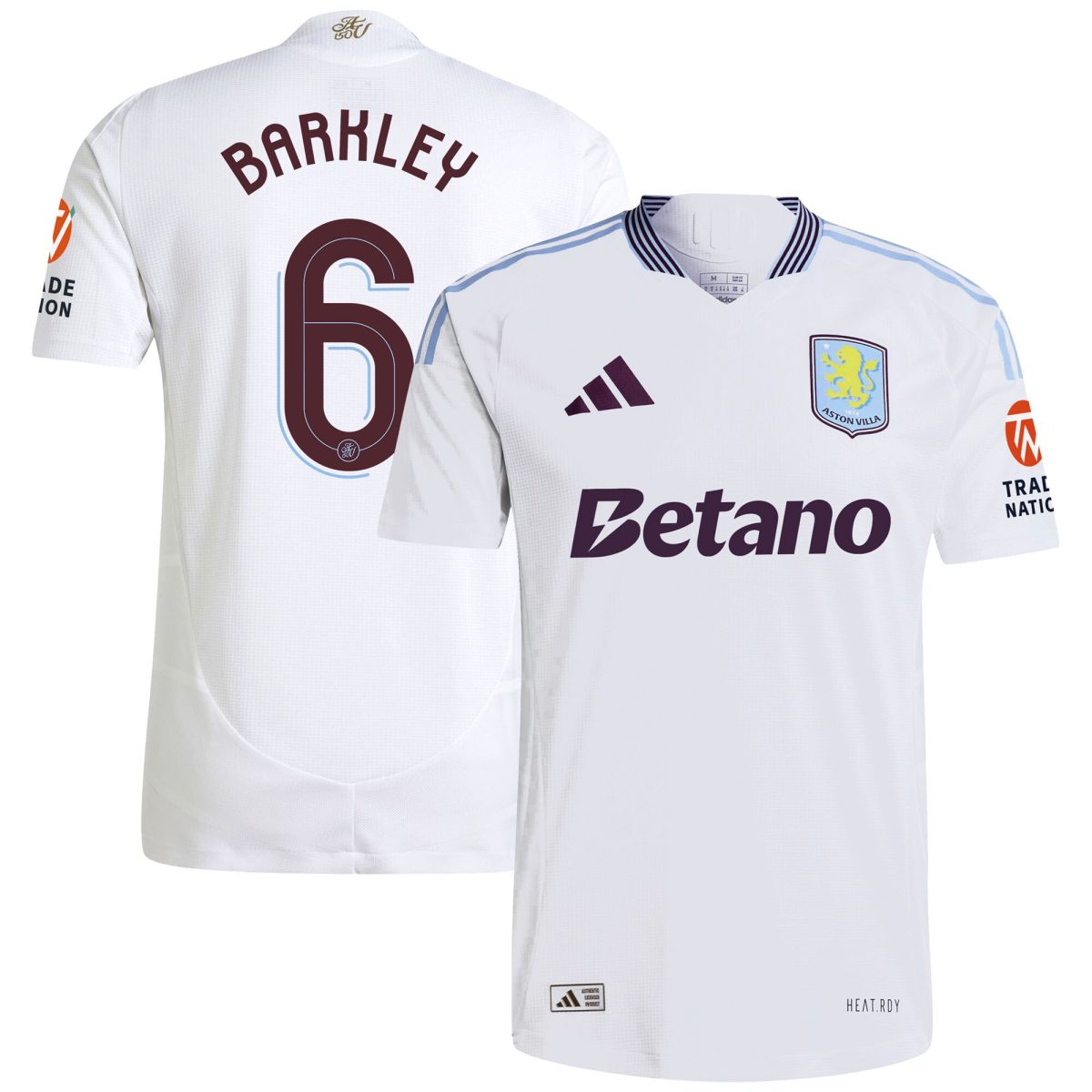 aston villa adidas away authentic shirt 2024-25 with barkley 6 cup printing Collection | Official Aston Villa Jerseys