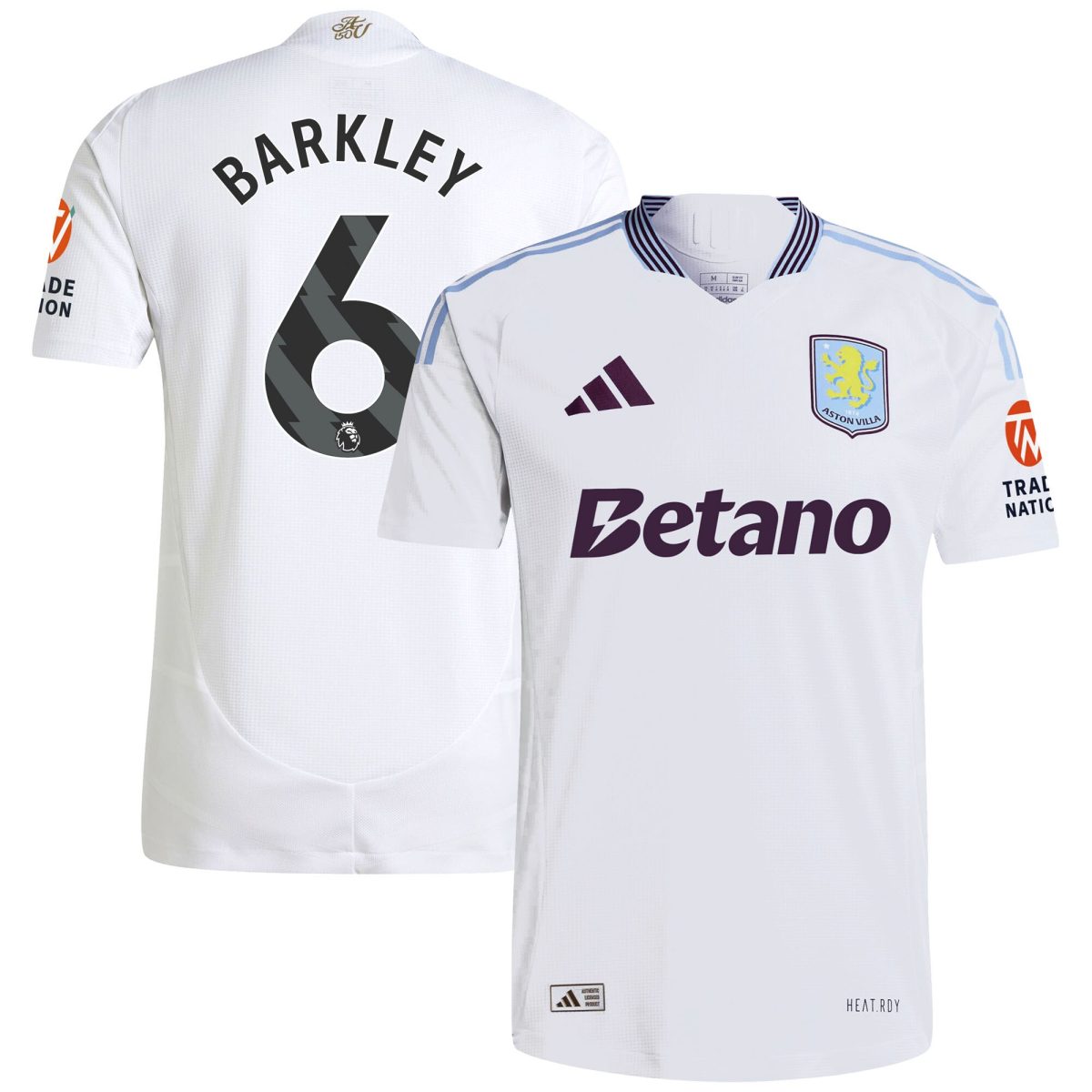 aston villa adidas away authentic shirt 2024-25 with barkley 6 printing Collection | Official Aston Villa Jerseys