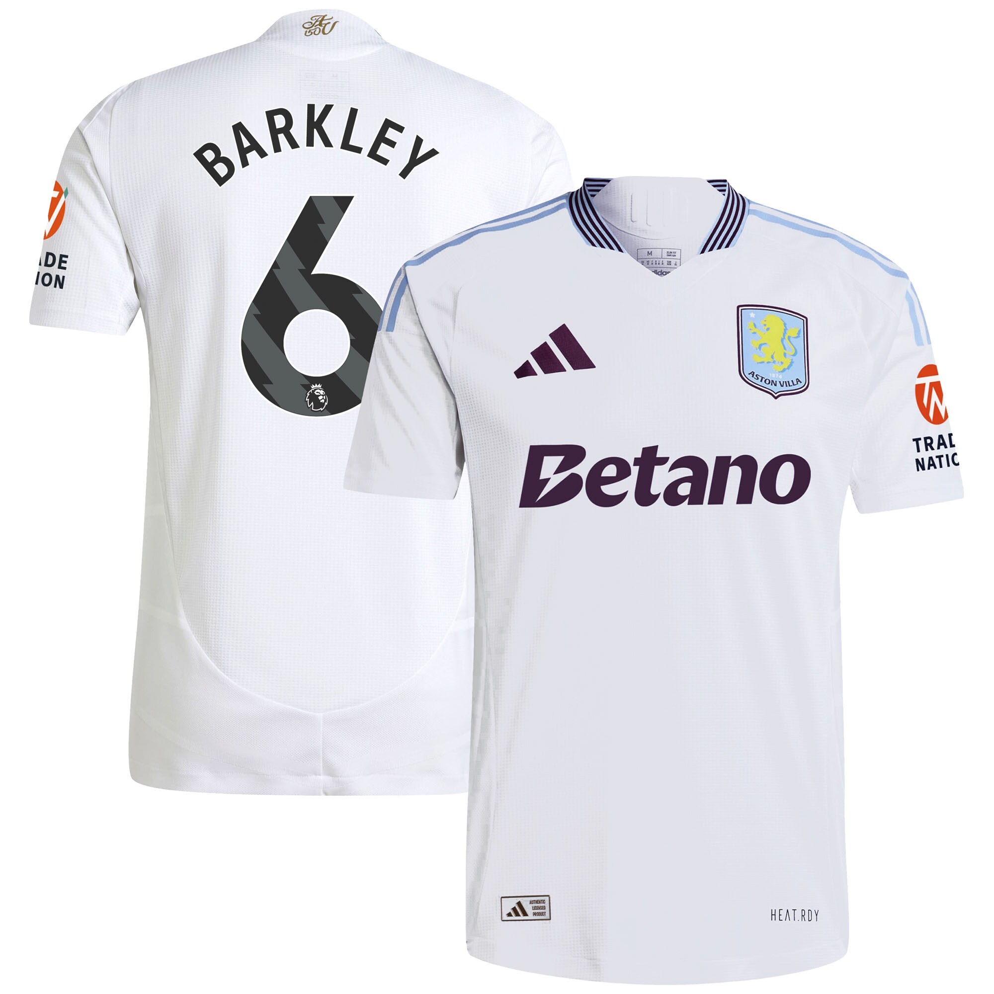 aston villa adidas away authentic shirt 2024-25 with barkley 6 printing Collection | Official Aston Villa Jerseys