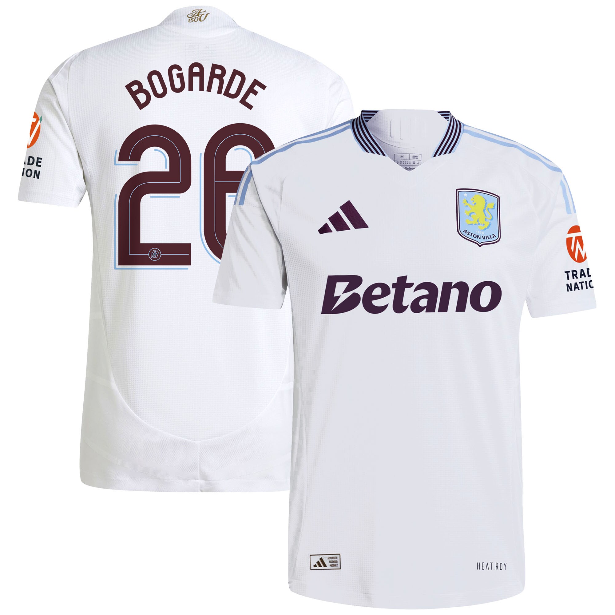 aston villa adidas away authentic shirt 2024-25 with bogarde 26 cup printing Collection | Official Aston Villa Jerseys