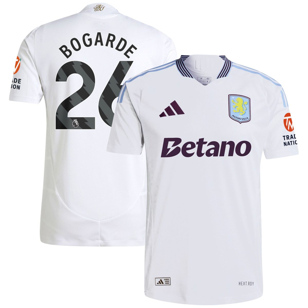 aston villa adidas away authentic shirt 2024-25 with bogarde 26 printing Collection | Official Aston Villa Jerseys