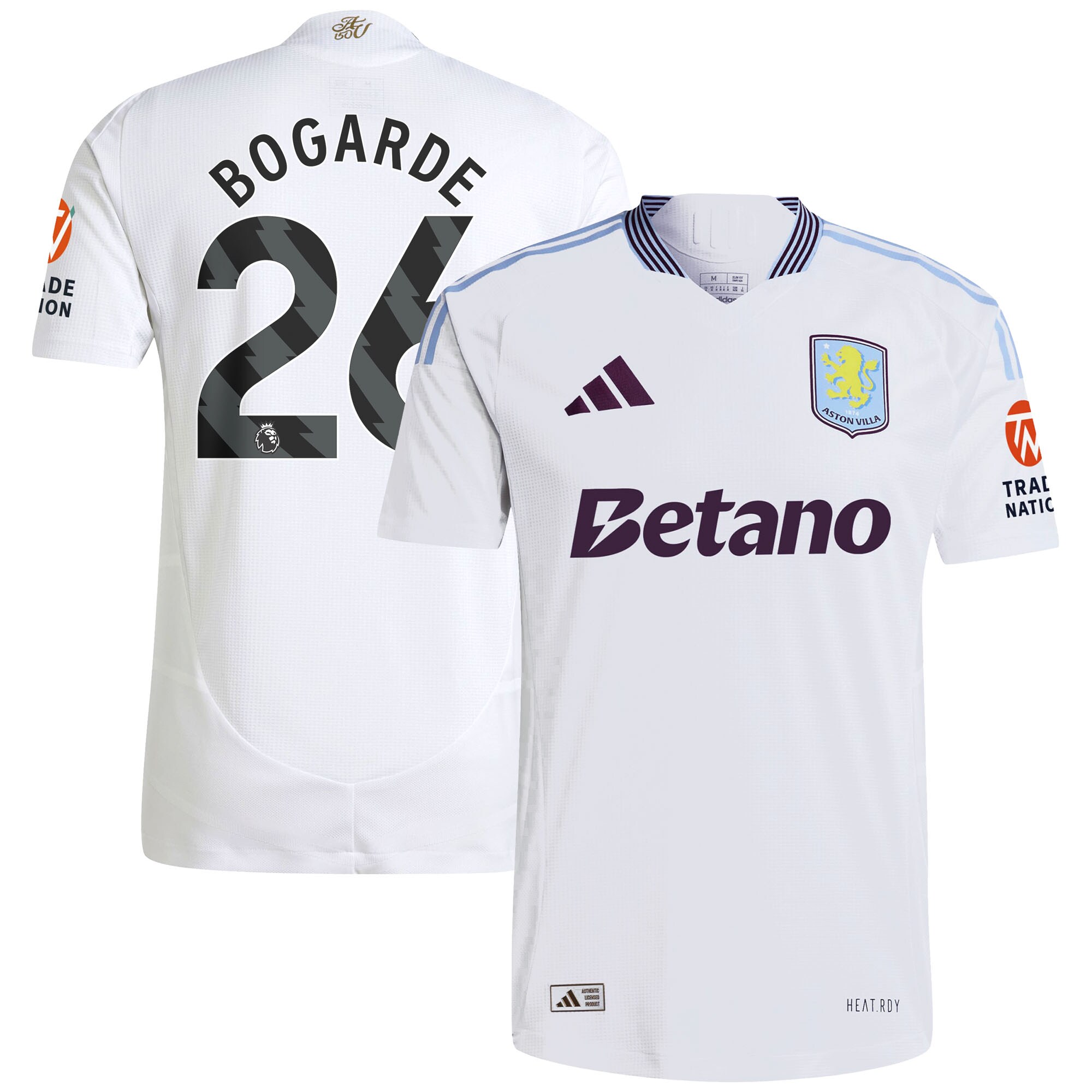 aston villa adidas away authentic shirt 2024-25 with bogarde 26 printing Collection | Official Aston Villa Jerseys