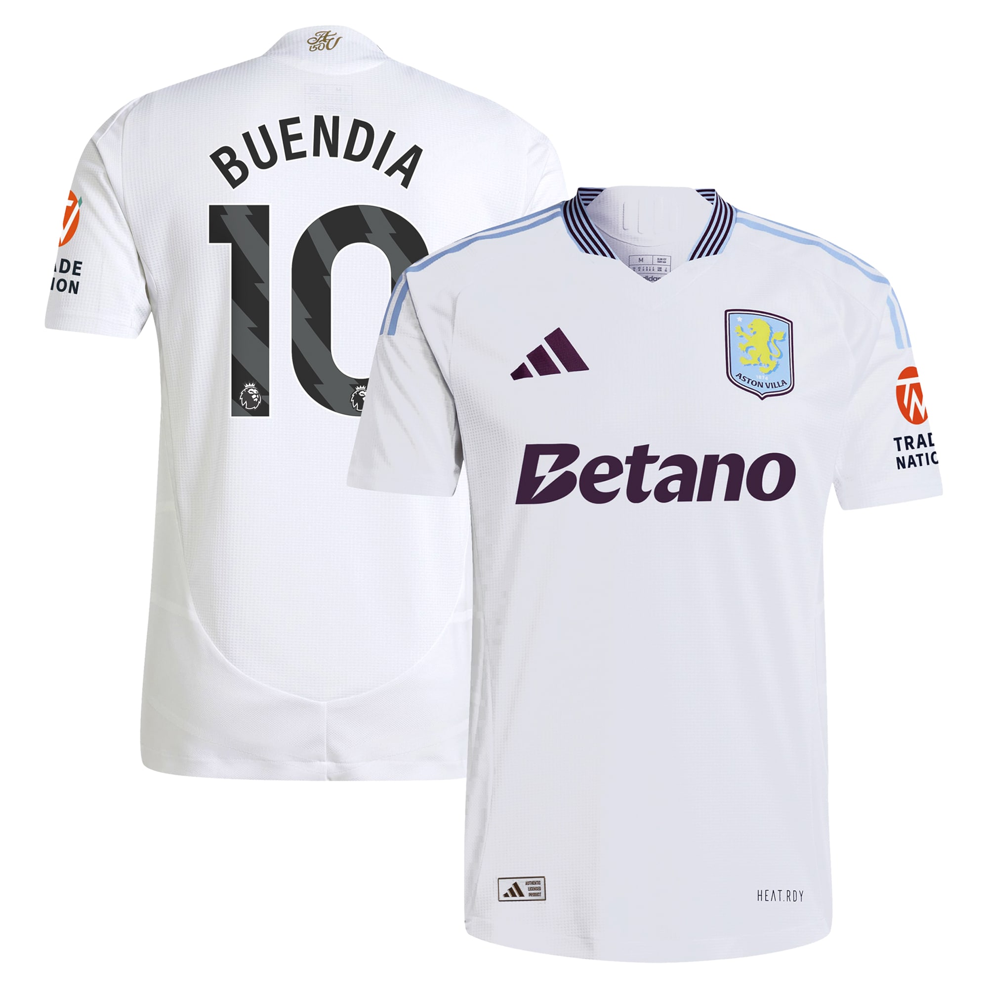 aston villa adidas away authentic shirt 2024-25 with buendia 10 printing Collection | Official Aston Villa Jerseys