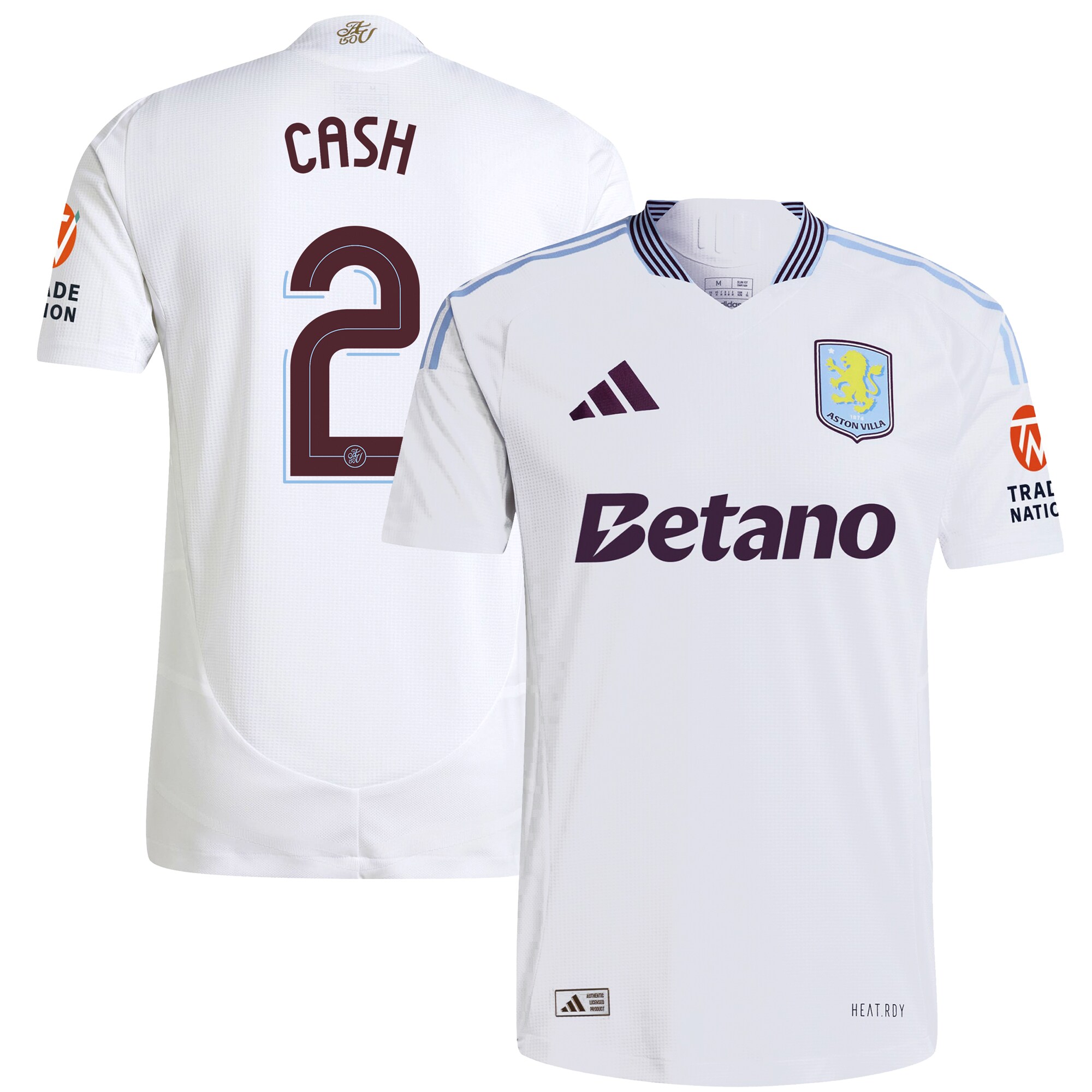 aston villa adidas away authentic shirt 2024-25 with cash 2 cup printing Collection | Official Aston Villa Jerseys