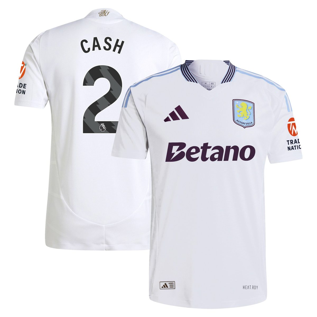 aston villa adidas away authentic shirt 2024-25 with cash 2 printing Collection | Official Aston Villa Jerseys