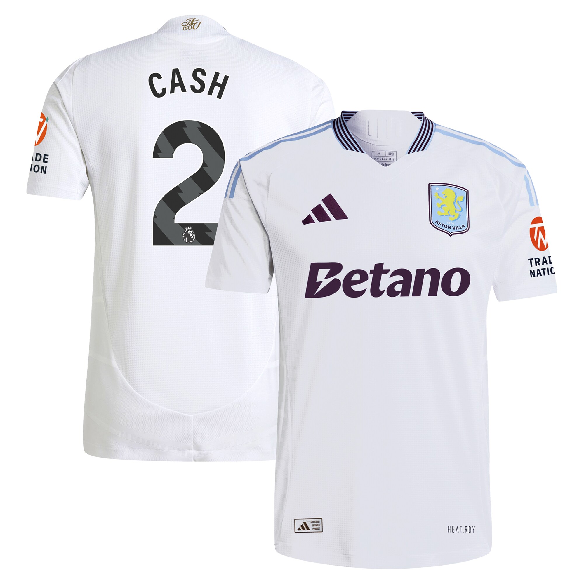 aston villa adidas away authentic shirt 2024-25 with cash 2 printing Collection | Official Aston Villa Jerseys