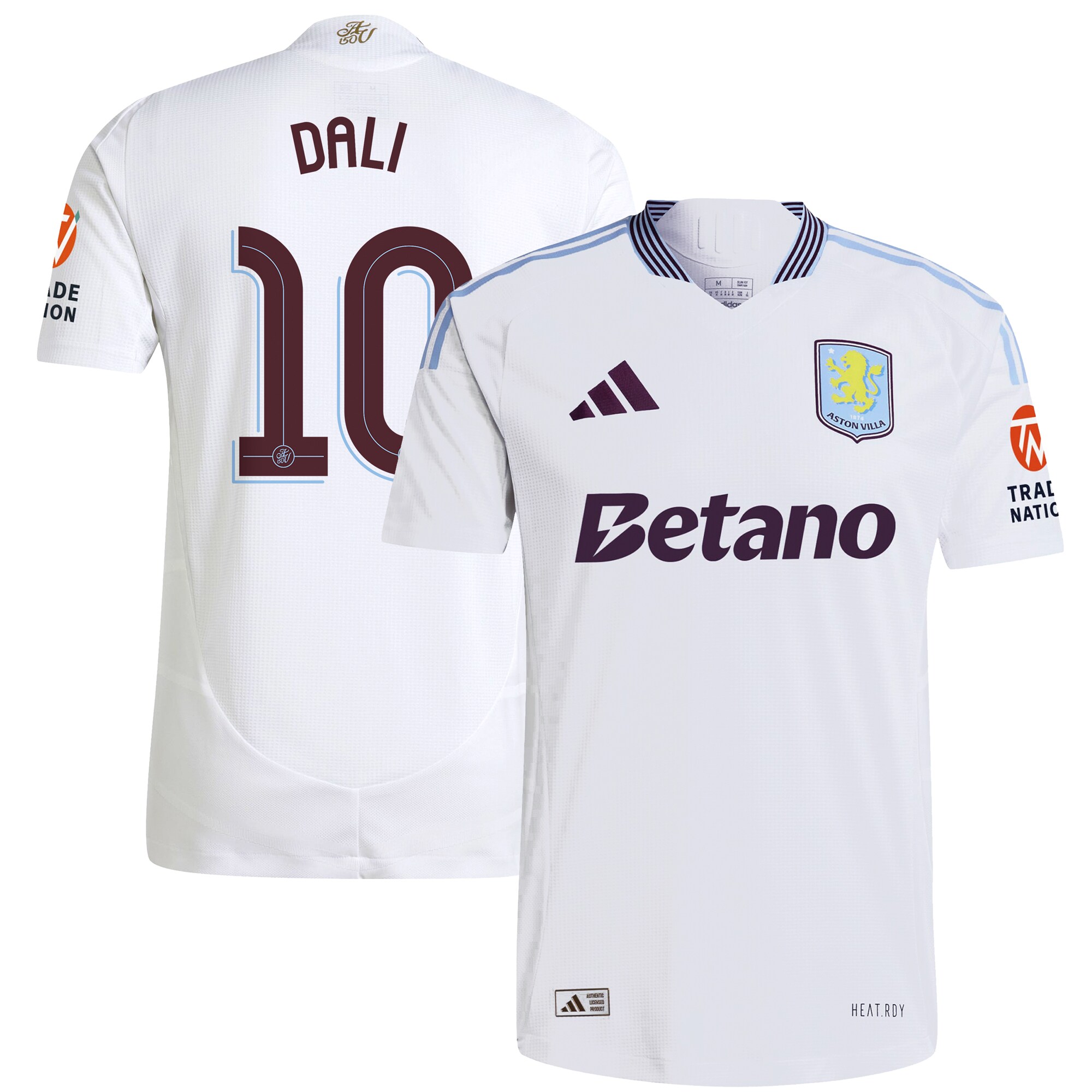 aston villa adidas away authentic shirt 2024-25 with dali 10 cup printing Collection | Official Aston Villa Jerseys