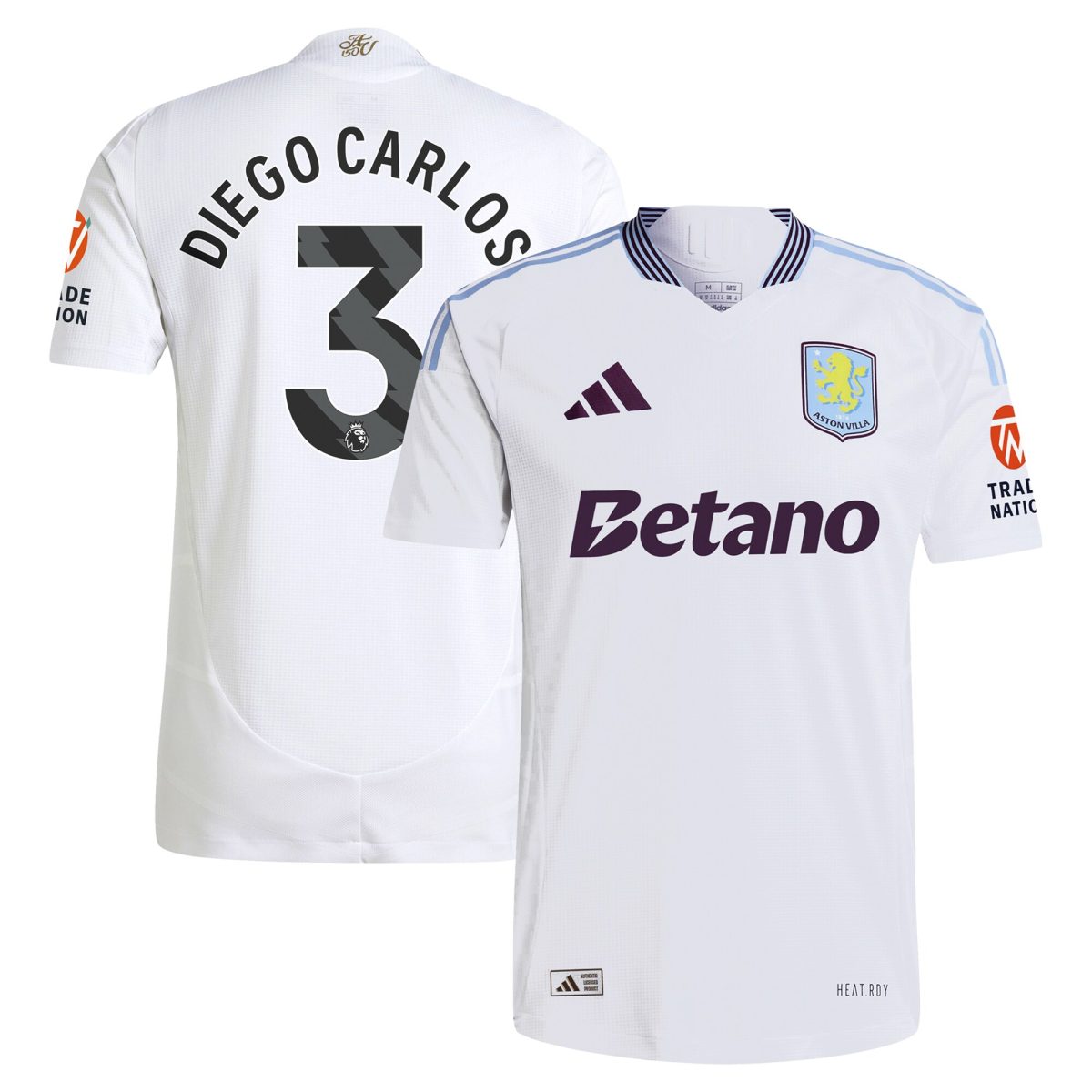 aston villa adidas away authentic shirt 2024-25 with diego carlos 3 printing Collection | Official Aston Villa Jerseys