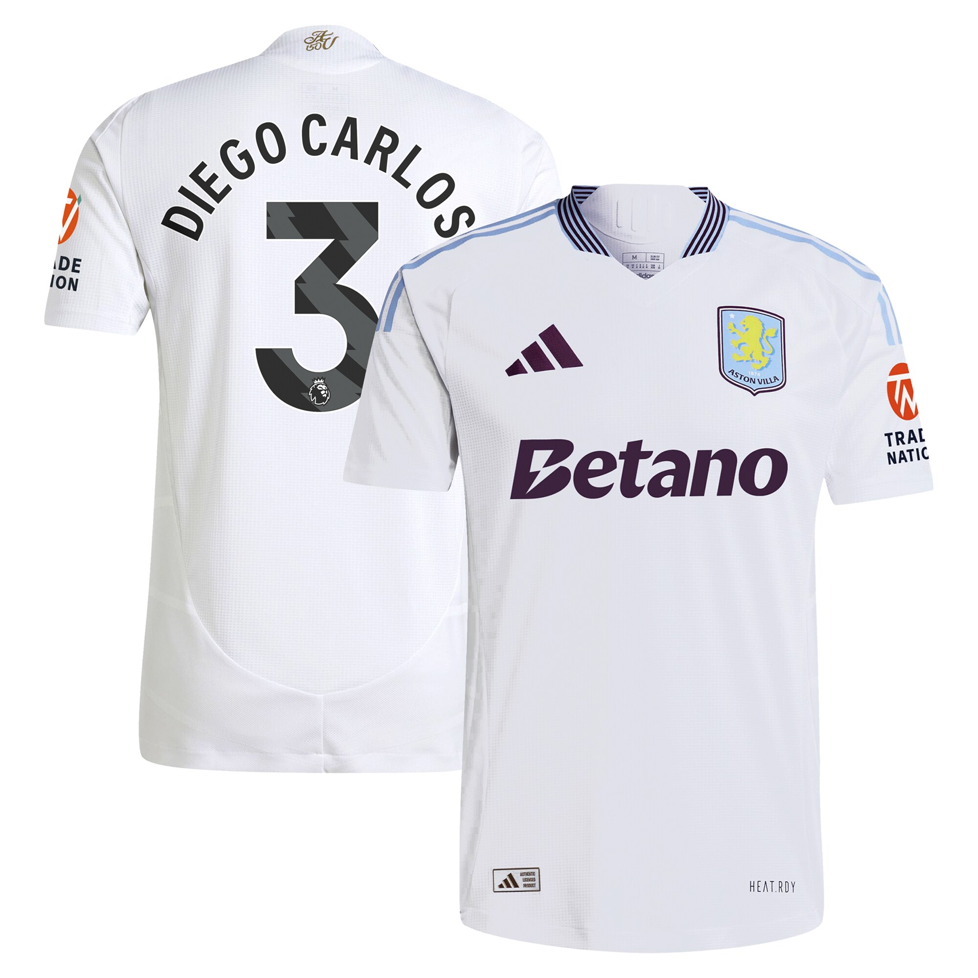 aston villa adidas away authentic shirt 2024-25 with diego carlos 3 printing Collection | Official Aston Villa Jerseys
