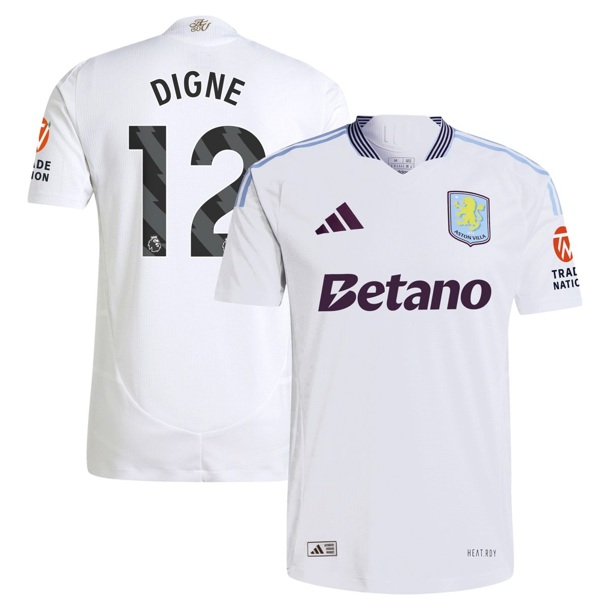 aston villa adidas away authentic shirt 2024-25 with digne 12 printing Collection | Official Aston Villa Jerseys