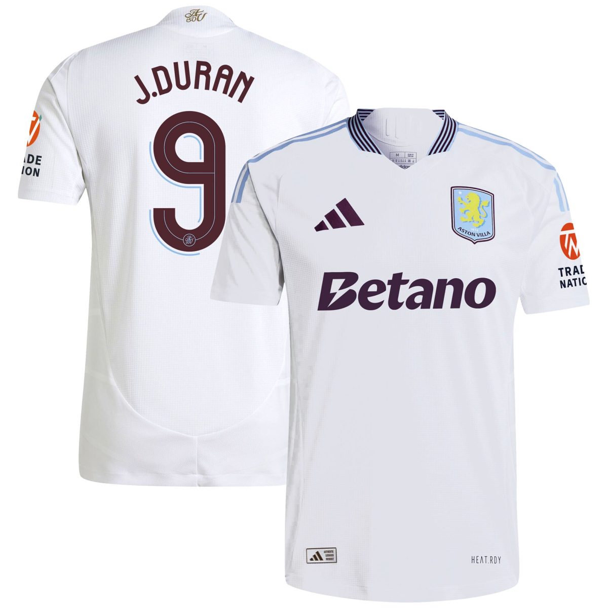 aston villa adidas away authentic shirt 2024-25 with duran 9 cup printing Collection | Official Aston Villa Jerseys