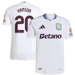 aston villa adidas away authentic shirt 2024-25 with hanson 20 cup printing Collection | Official Aston Villa Jerseys