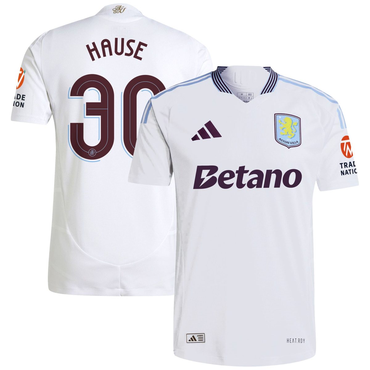 aston villa adidas away authentic shirt 2024-25 with hause 30 cup printing Collection | Official Aston Villa Jerseys