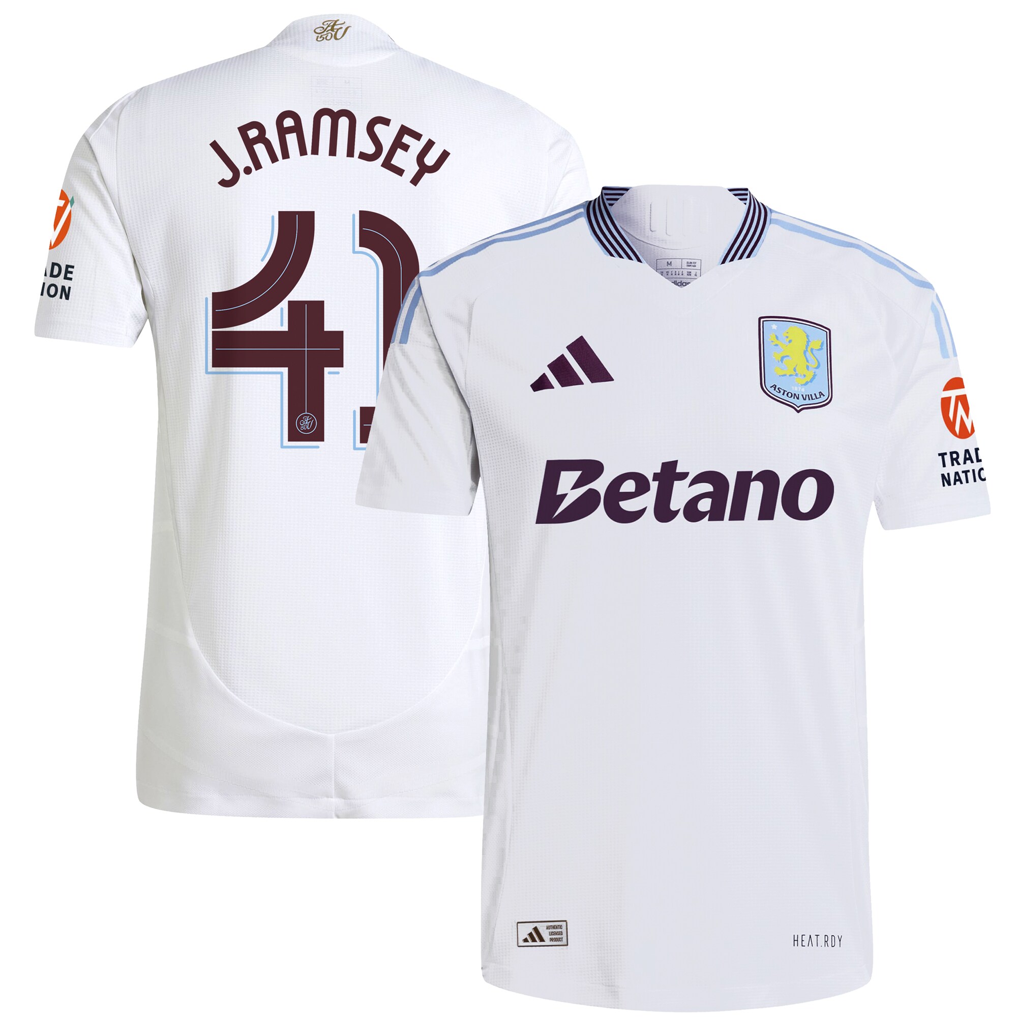 aston villa adidas away authentic shirt 2024-25 with j. ramsey 41 cup printing Collection | Official Aston Villa Jerseys