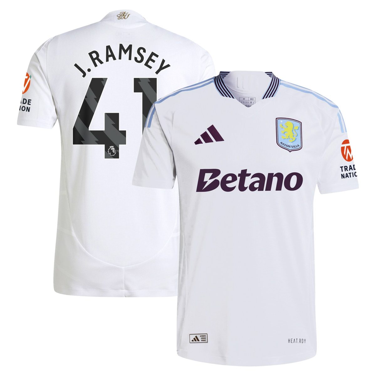 aston villa adidas away authentic shirt 2024-25 with j. ramsey 41 printing Collection | Official Aston Villa Jerseys
