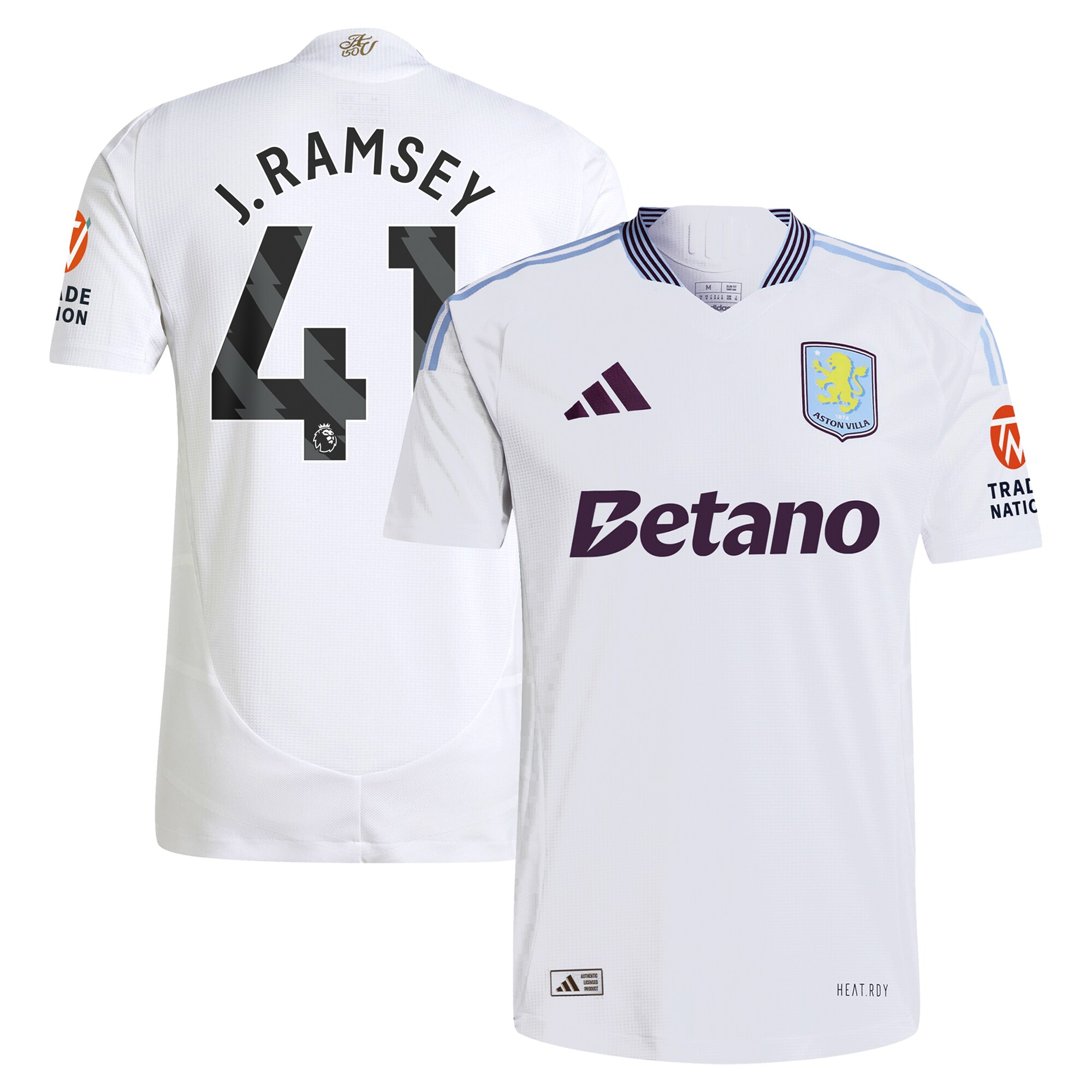 aston villa adidas away authentic shirt 2024-25 with j. ramsey 41 printing Collection | Official Aston Villa Jerseys