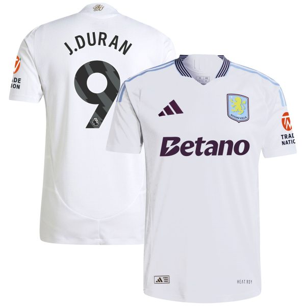 aston villa adidas away authentic shirt 2024-25 with j.duran 9 printing Collection | Official Aston Villa Jerseys