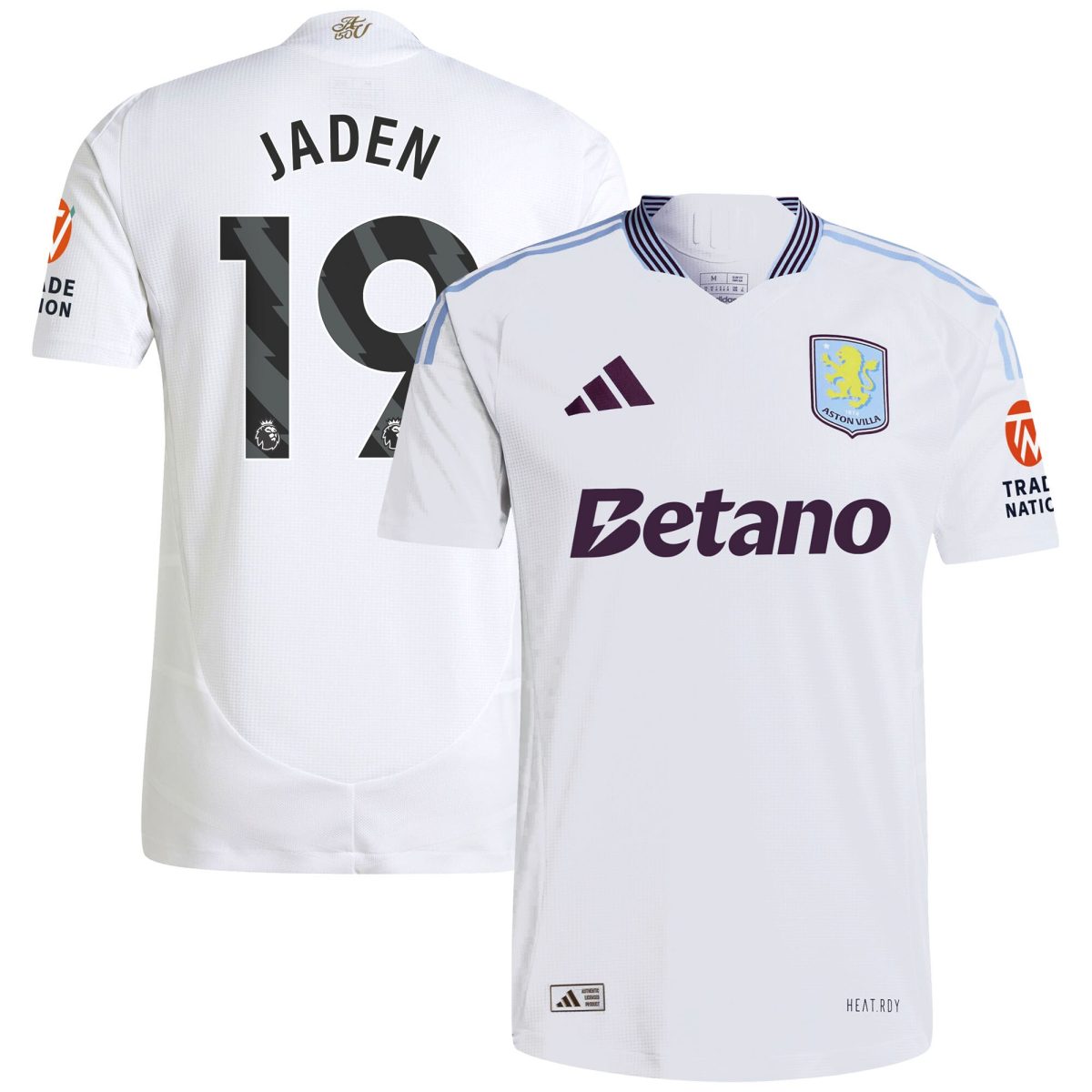 aston villa adidas away authentic shirt 2024-25 with jaden 19 printing Collection | Official Aston Villa Jerseys