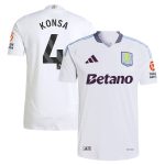 aston villa adidas away authentic shirt 2024-25 with konsa 4 printing Collection | Official Aston Villa Jerseys