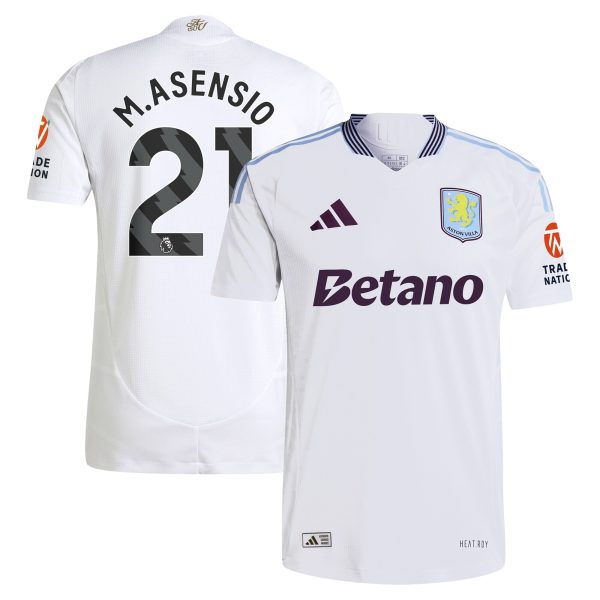 aston villa adidas away authentic shirt 2024-25 with m.asensio 21 printing Collection | Official Aston Villa Jerseys