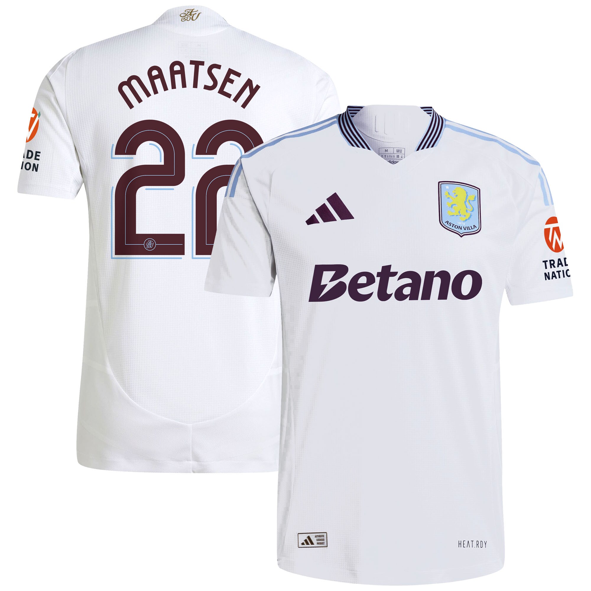 aston villa adidas away authentic shirt 2024-25 with maatsen 22 cup printing Collection | Official Aston Villa Jerseys