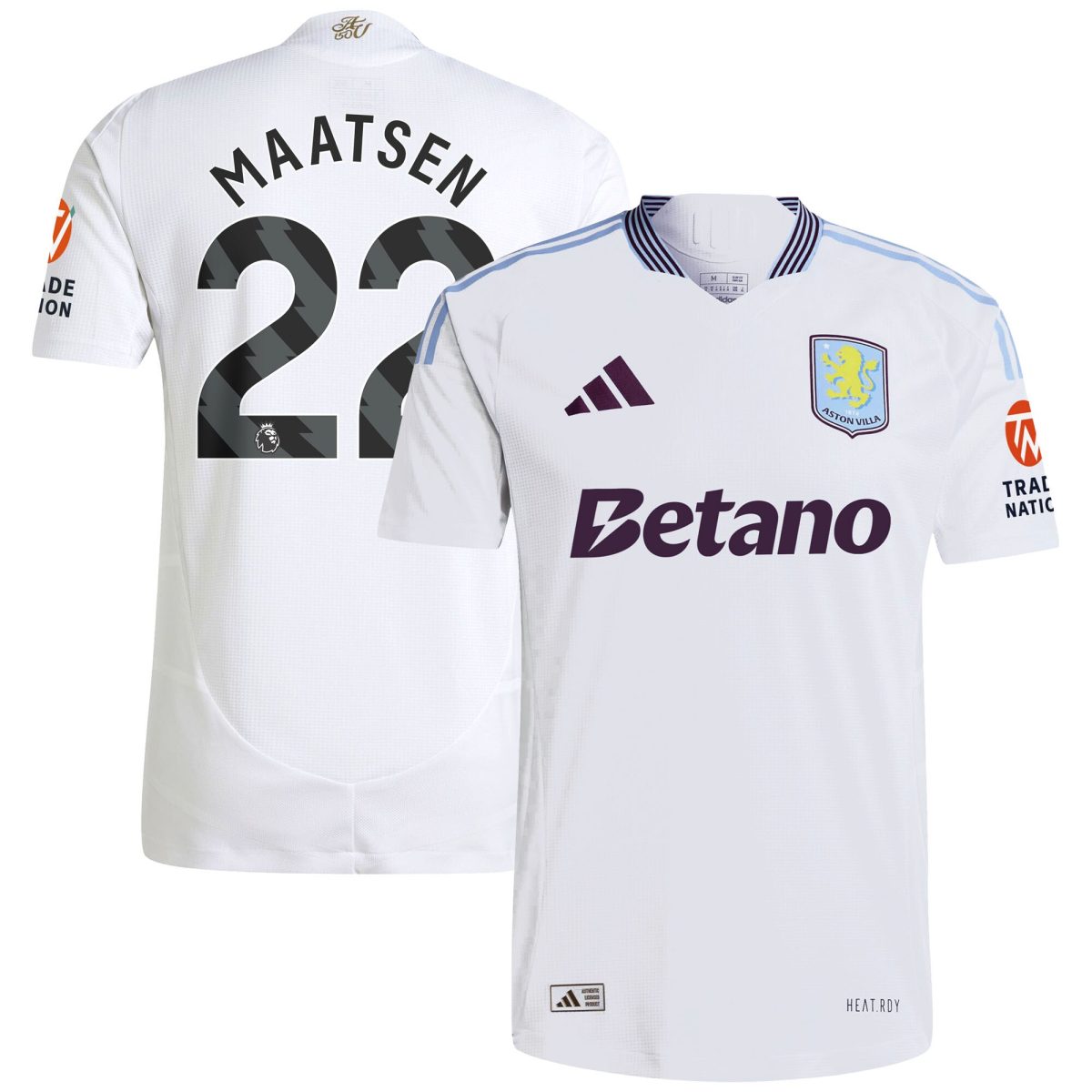 aston villa adidas away authentic shirt 2024-25 with maatsen 22 printing Collection | Official Aston Villa Jerseys