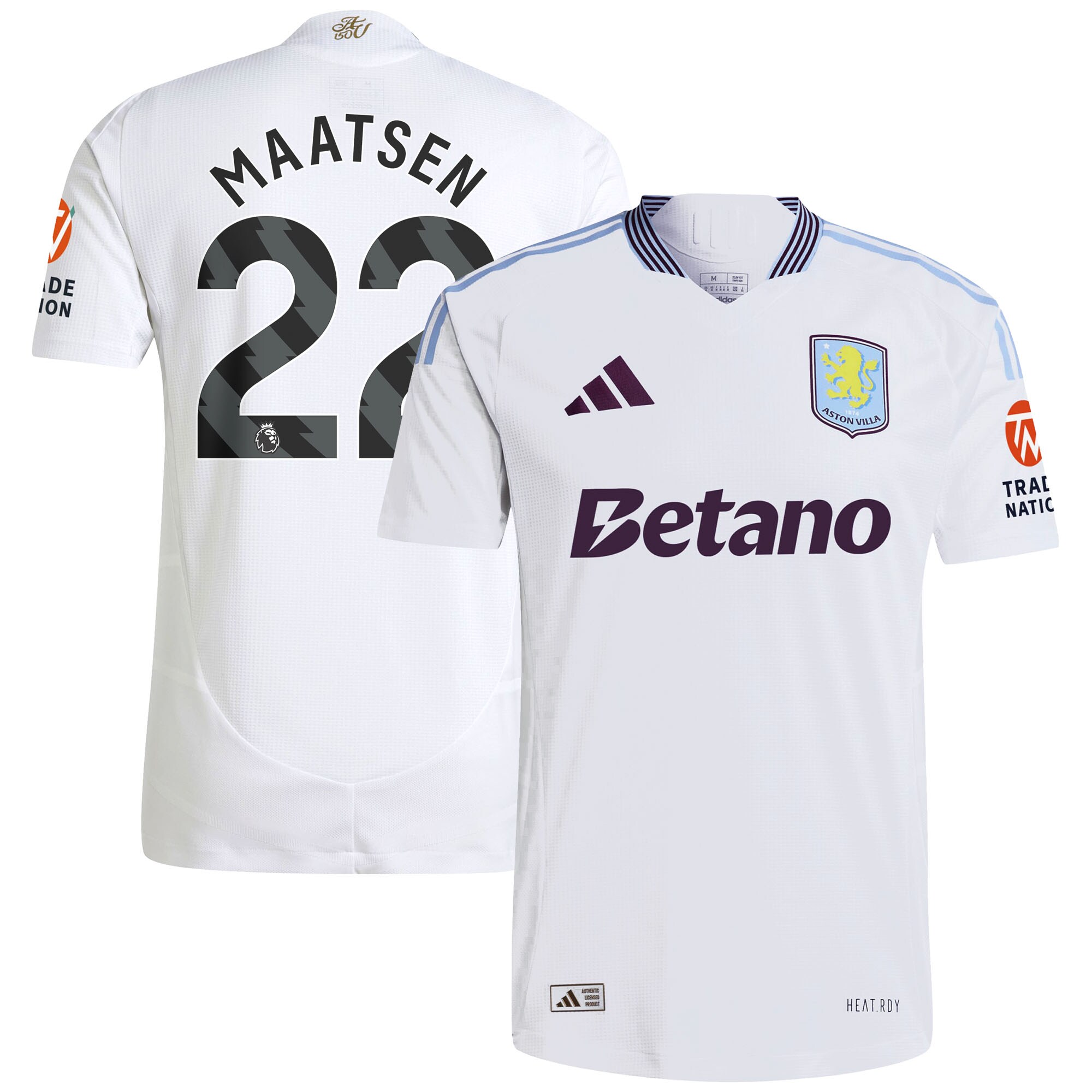 aston villa adidas away authentic shirt 2024-25 with maatsen 22 printing Collection | Official Aston Villa Jerseys