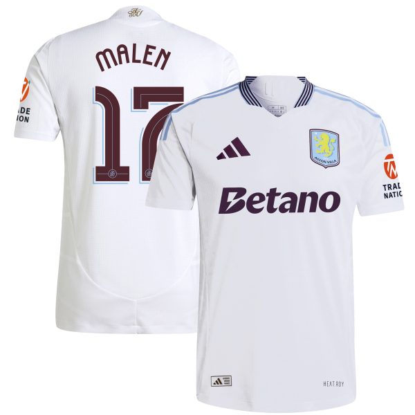 aston villa adidas away authentic shirt 2024-25 with malen 17 cup printing Collection | Official Aston Villa Jerseys