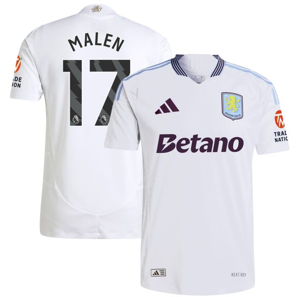 aston villa adidas away authentic shirt 2024-25 with malen 17 printing Collection | Official Aston Villa Jerseys