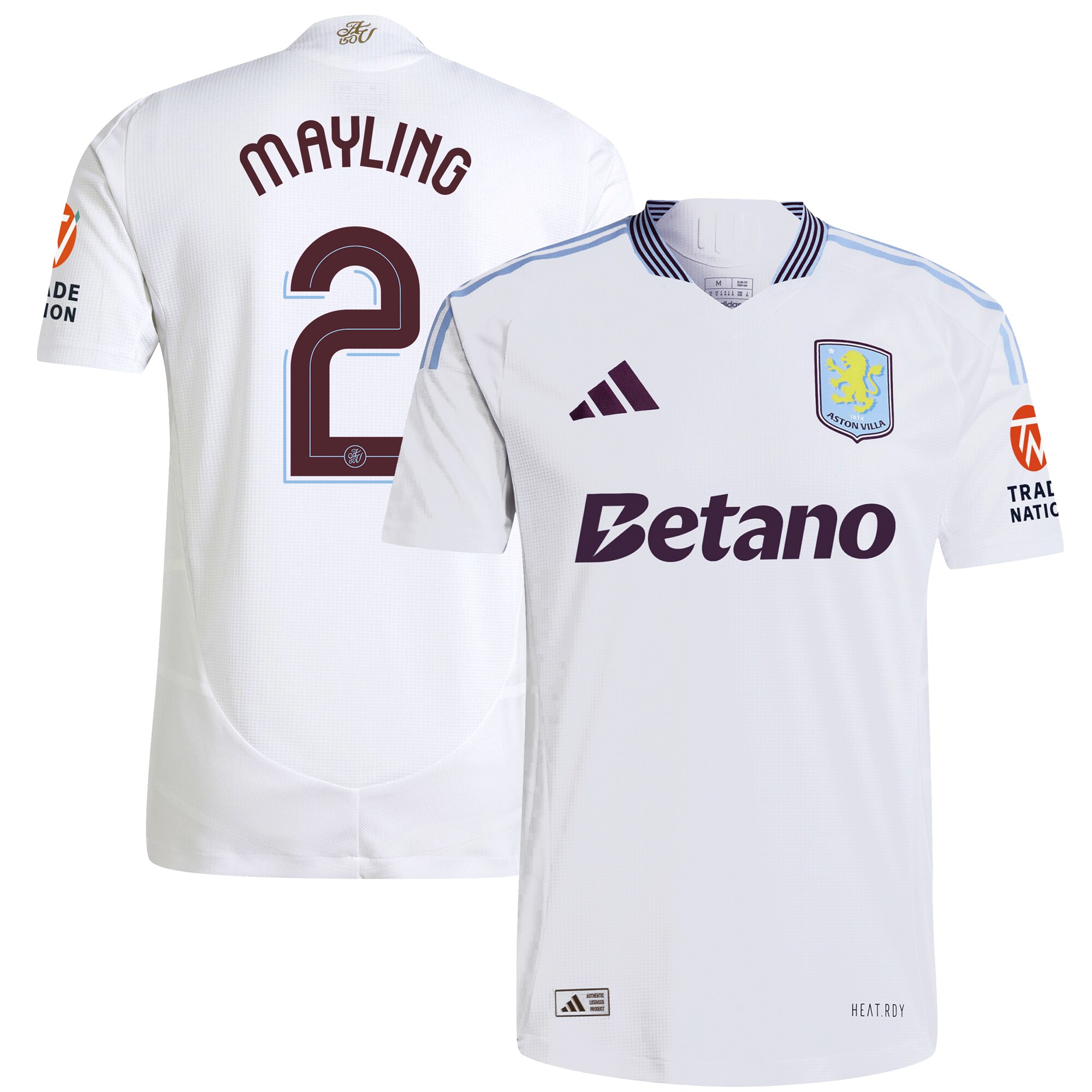 aston villa adidas away authentic shirt 2024-25 with mayling 2 cup printing Collection | Official Aston Villa Jerseys