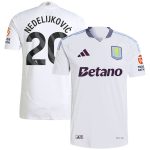 aston villa adidas away authentic shirt 2024-25 with nedeljković 20 printing Collection | Official Aston Villa Jerseys