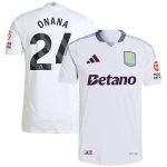 aston villa adidas away authentic shirt 2024-25 with onana 24 printing Collection | Official Aston Villa Jerseys