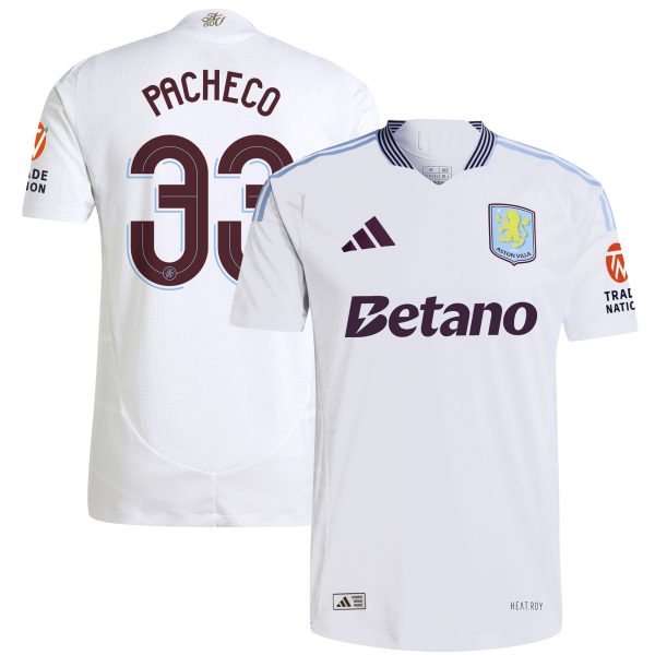 aston villa adidas away authentic shirt 2024-25 with pacheco 33 cup printing Collection | Official Aston Villa Jerseys