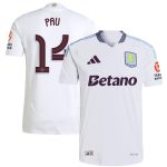 aston villa adidas away authentic shirt 2024-25 with pau 14 cup printing Collection | Official Aston Villa Jerseys