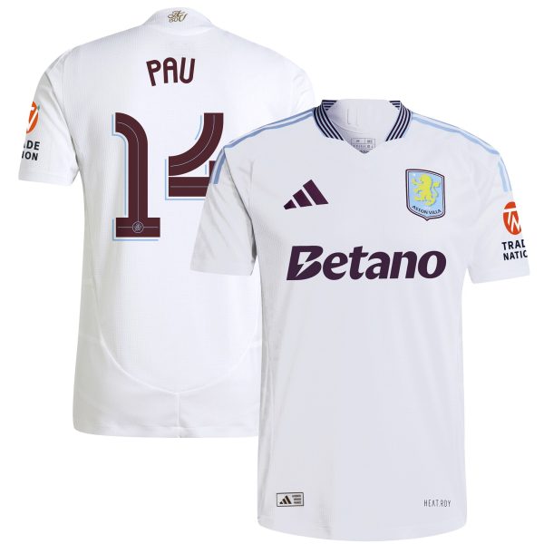 aston villa adidas away authentic shirt 2024-25 with pau 14 cup printing Collection | Official Aston Villa Jerseys
