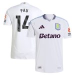 aston villa adidas away authentic shirt 2024-25 with pau 14 printing Collection | Official Aston Villa Jerseys