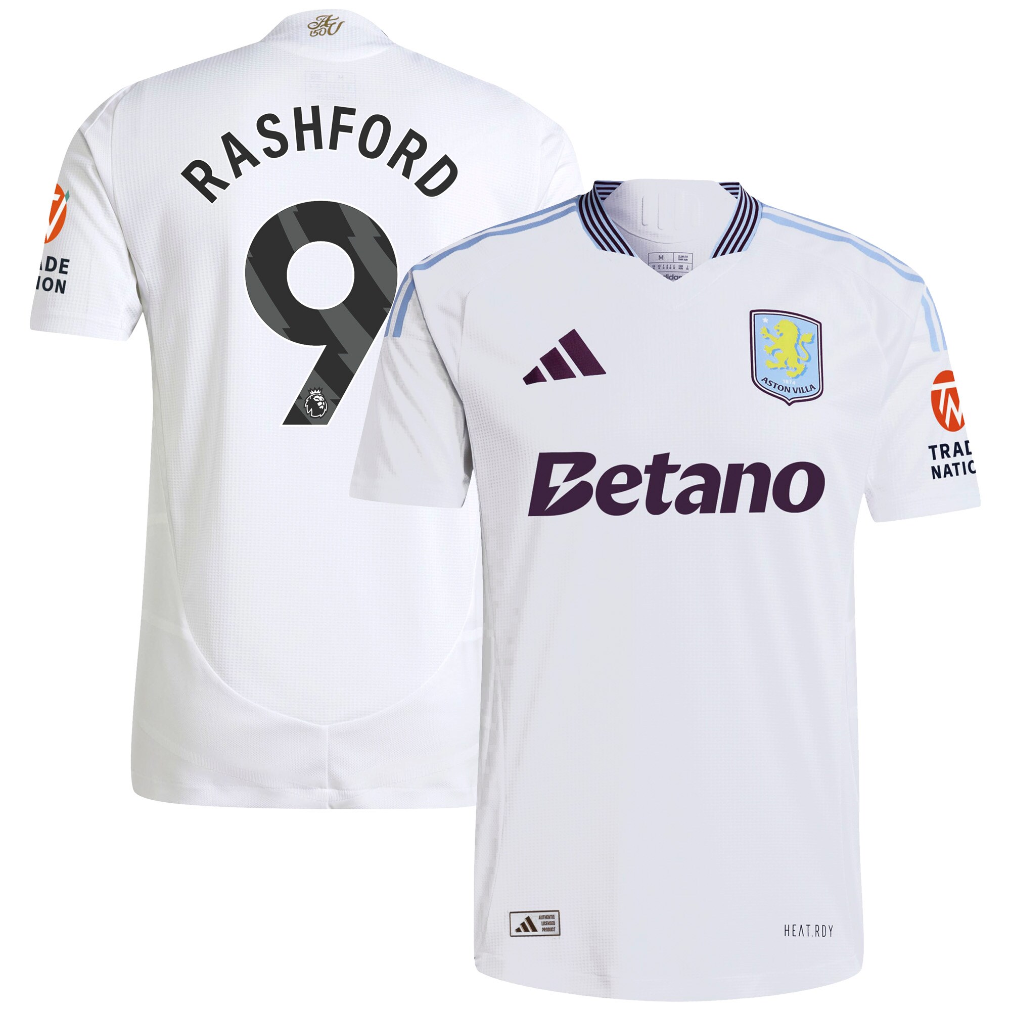 aston villa adidas away authentic shirt 2024-25 with rashford 9 printing Collection | Official Aston Villa Jerseys