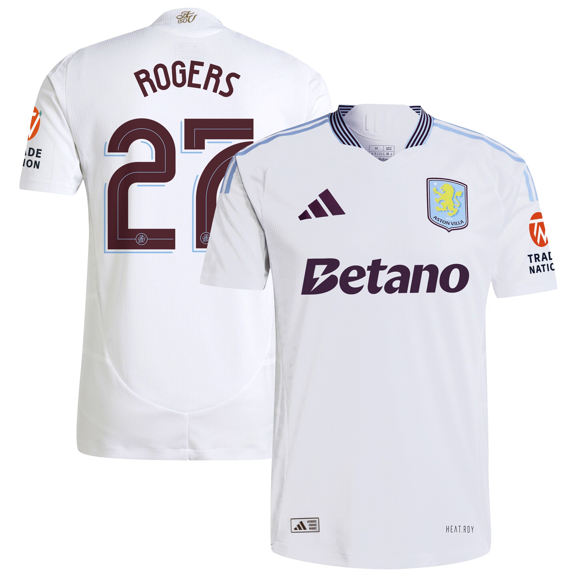 aston villa adidas away authentic shirt 2024-25 with rogers 27 cup printing Collection | Official Aston Villa Jerseys