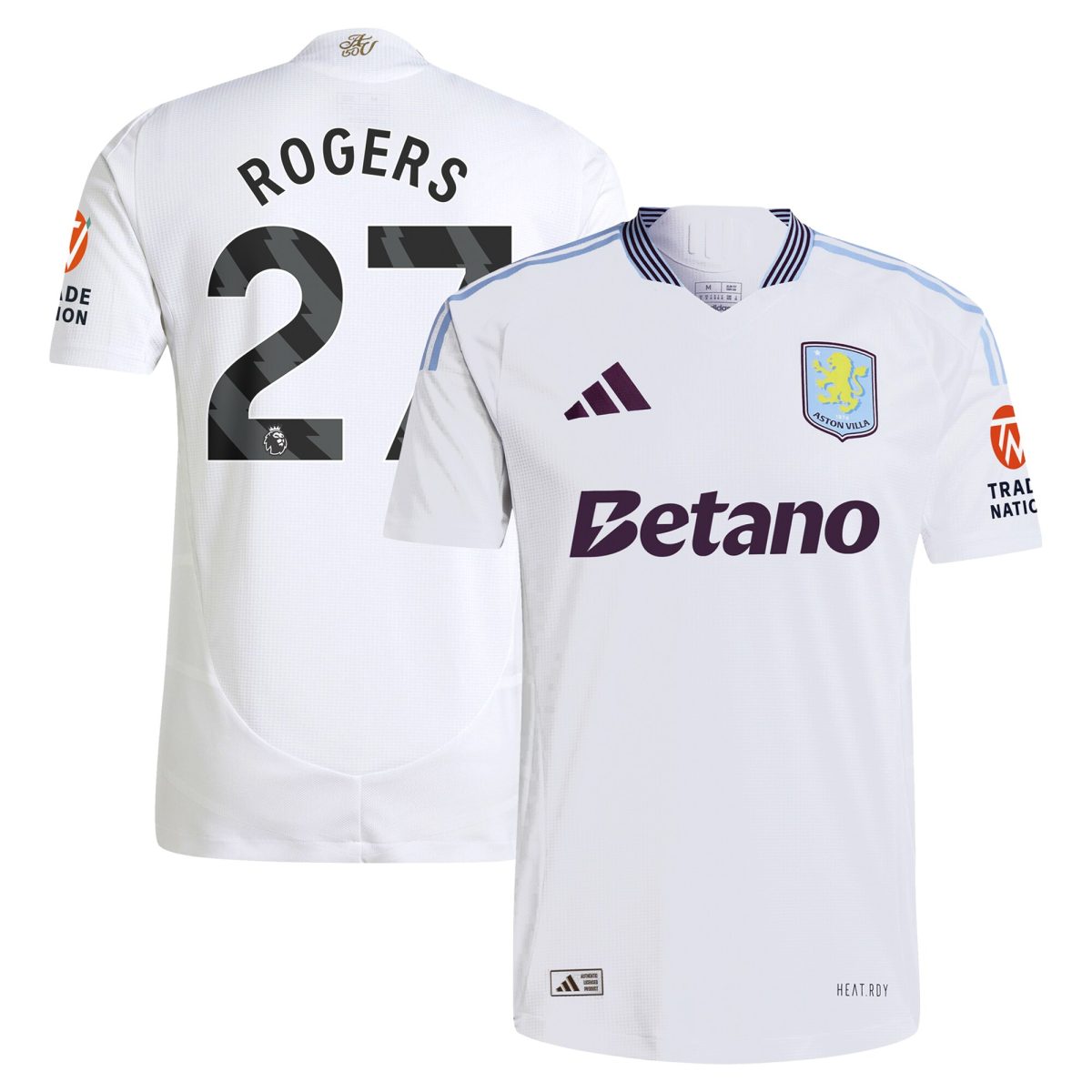 aston villa adidas away authentic shirt 2024-25 with rogers 27 printing Collection | Official Aston Villa Jerseys