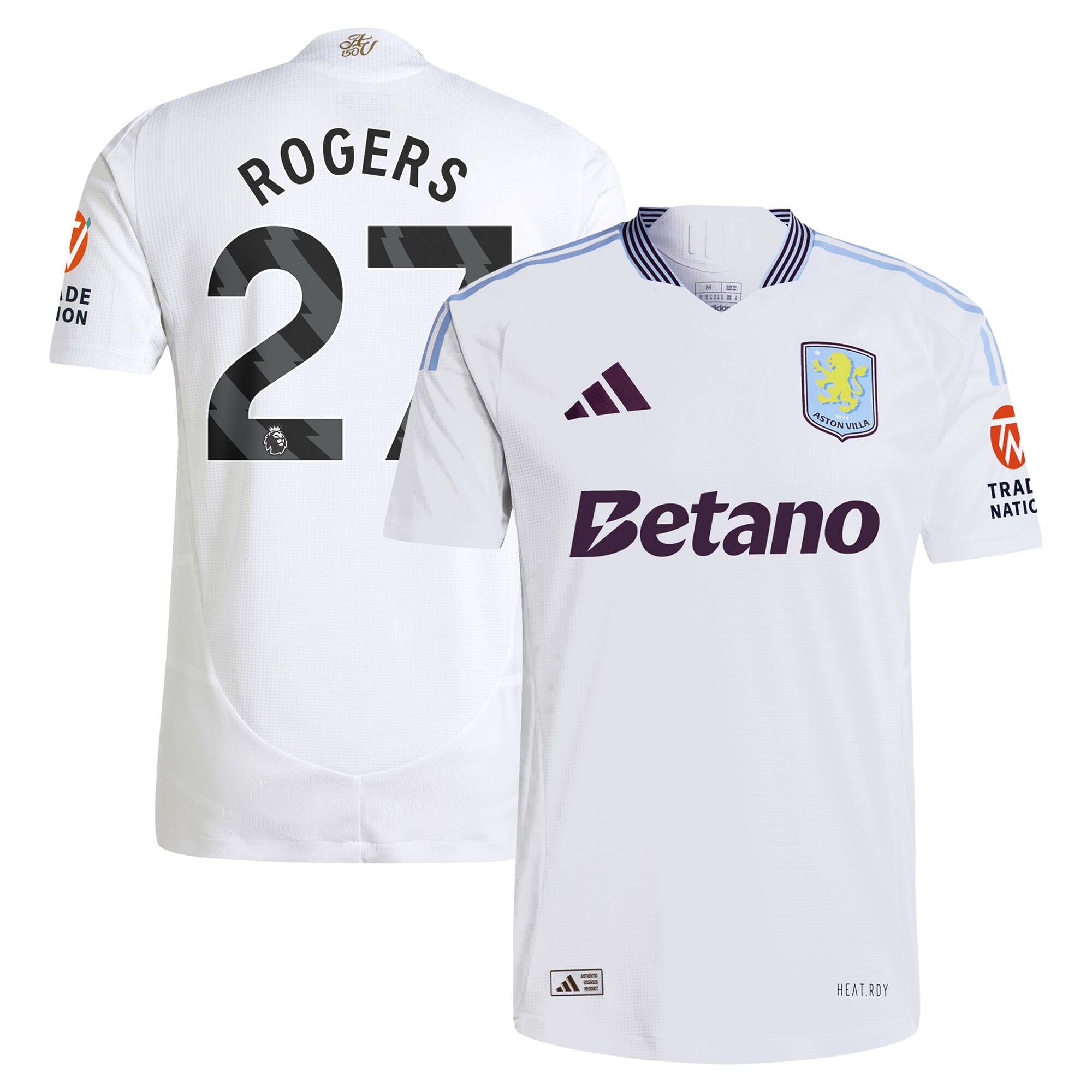 aston villa adidas away authentic shirt 2024-25 with rogers 27 printing Collection | Official Aston Villa Jerseys