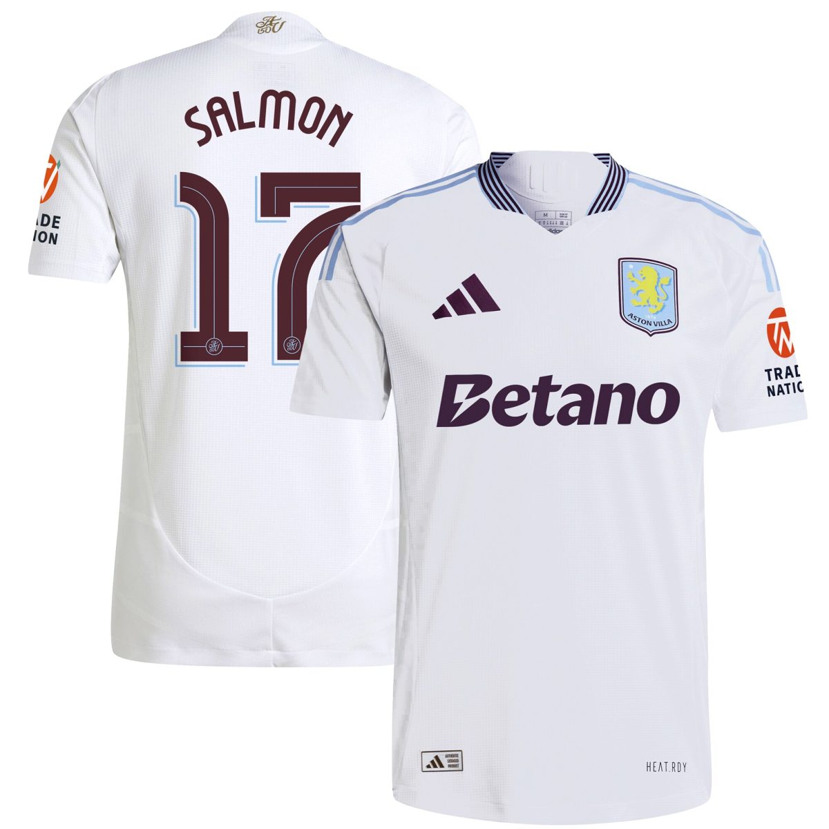 aston villa adidas away authentic shirt 2024-25 with salmon 17 cup printing Collection | Official Aston Villa Jerseys