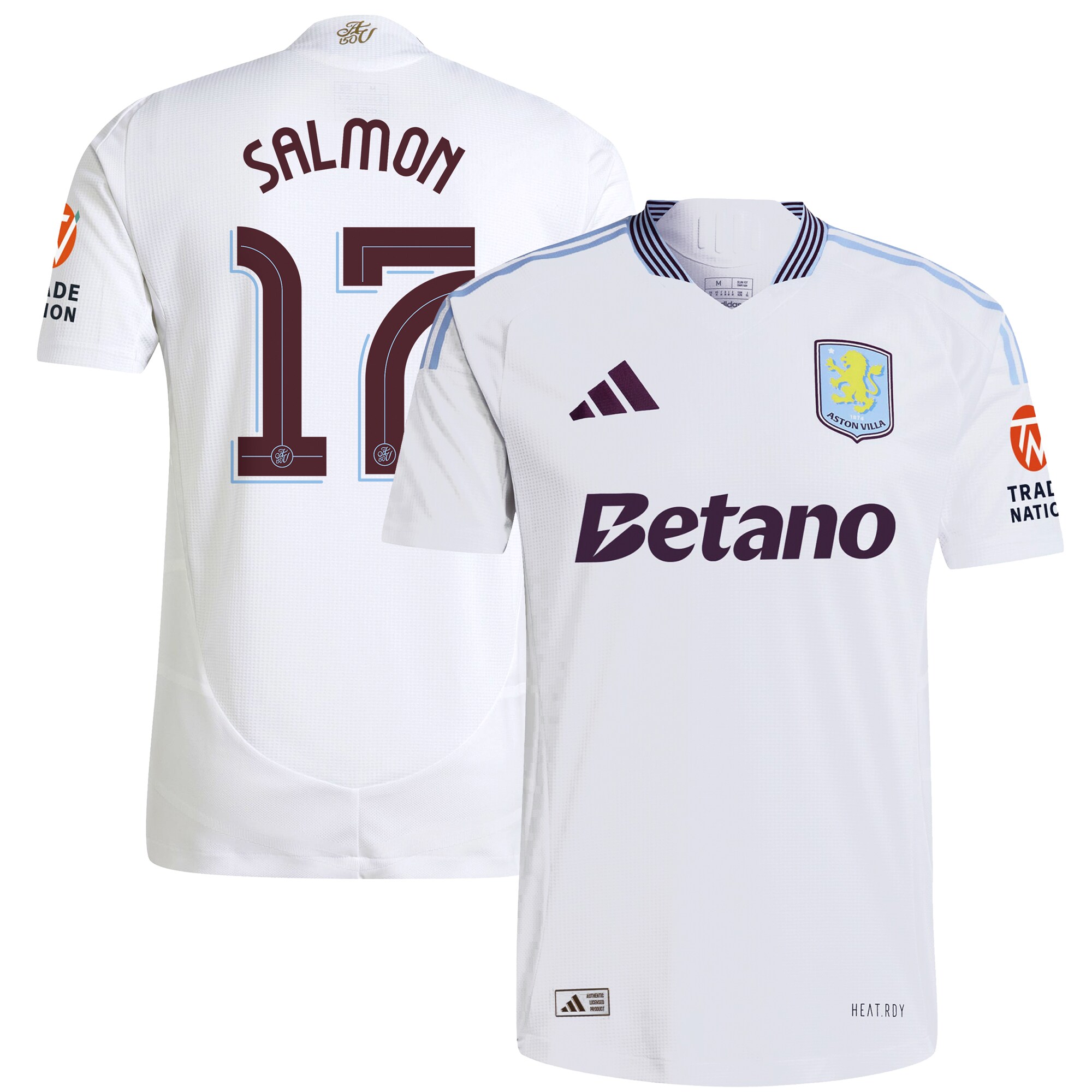 aston villa adidas away authentic shirt 2024-25 with salmon 17 cup printing Collection | Official Aston Villa Jerseys