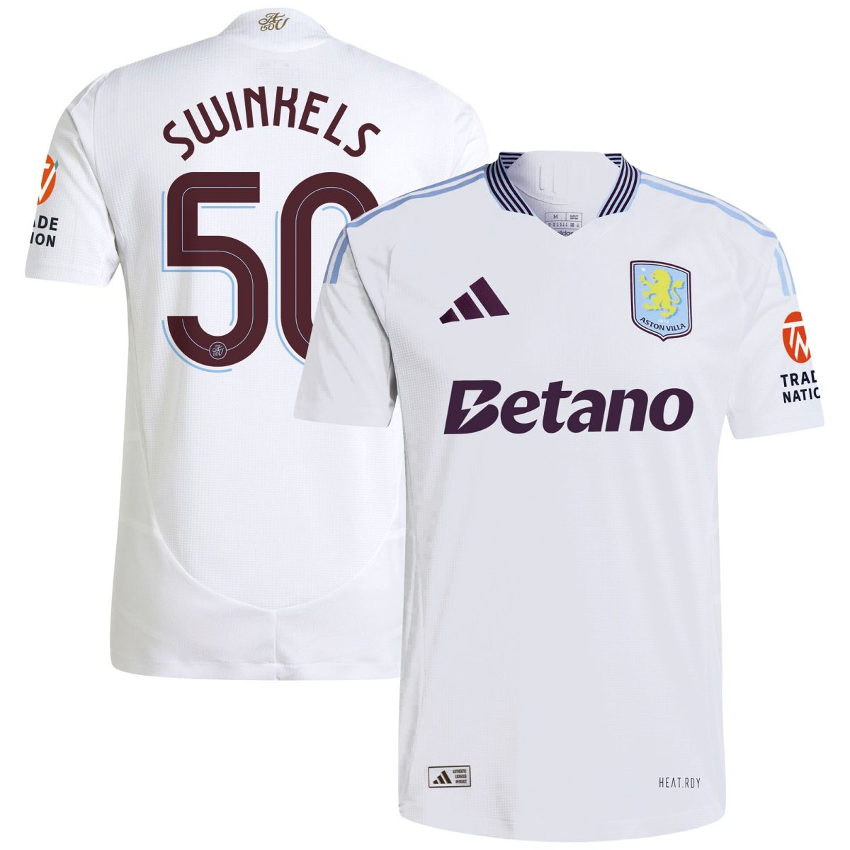 aston villa adidas away authentic shirt 2024-25 with swinkels 50 cup printing Collection | Official Aston Villa Jerseys