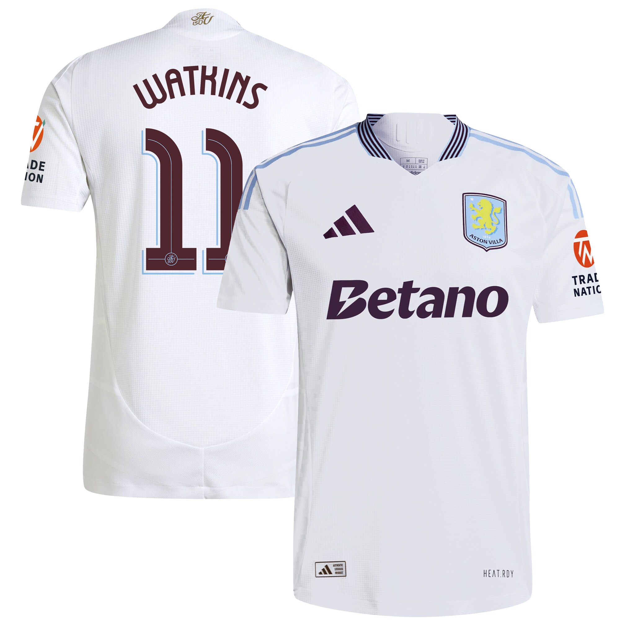 aston villa adidas away authentic shirt 2024-25 with watkins 11 cup printing Collection | Official Aston Villa Jerseys