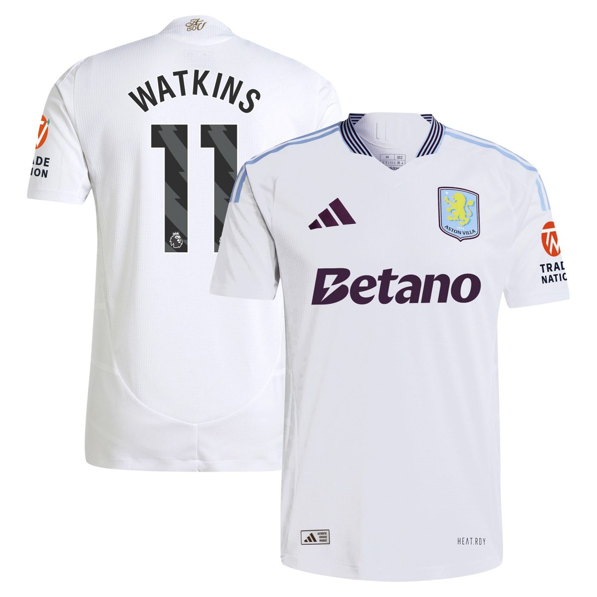 aston villa adidas away authentic shirt 2024-25 with watkins 11 printing Collection | Official Aston Villa Jerseys
