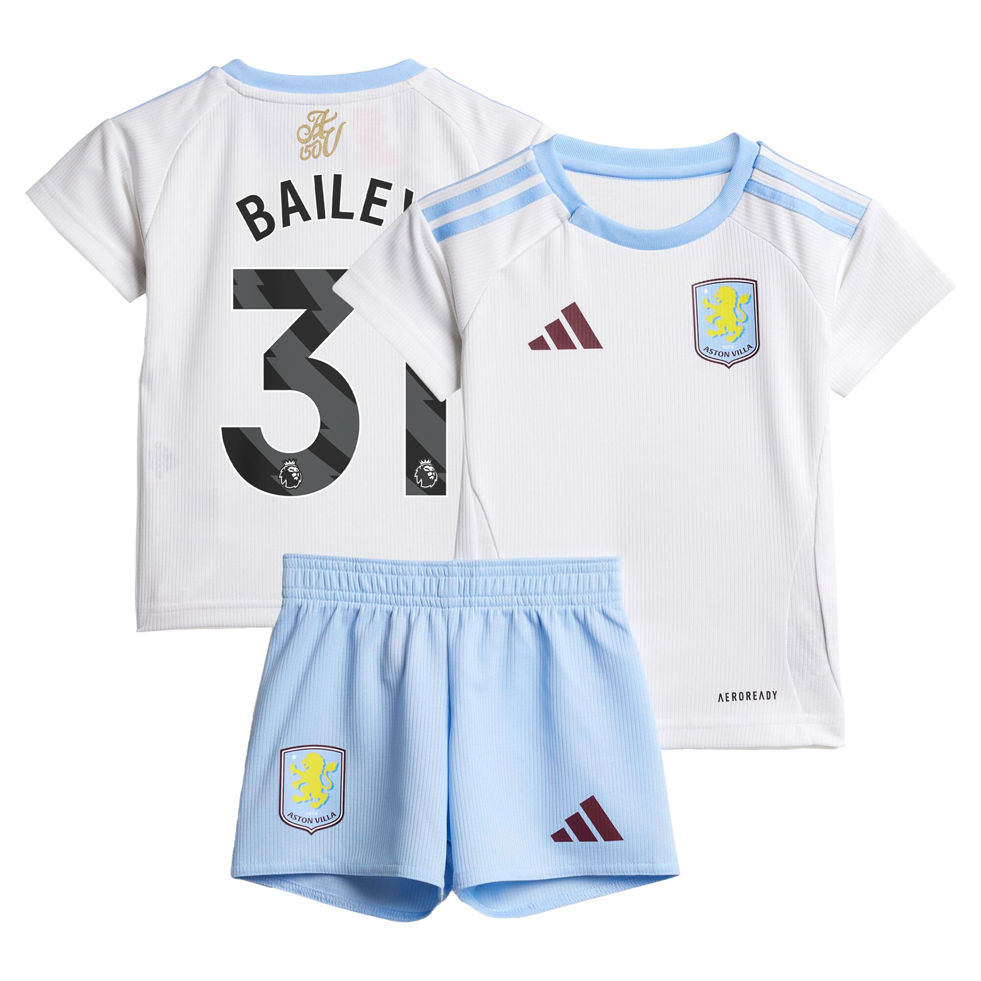 aston villa adidas away baby kit 2024-25 with bailey 31 printing Collection | Official Aston Villa Jerseys