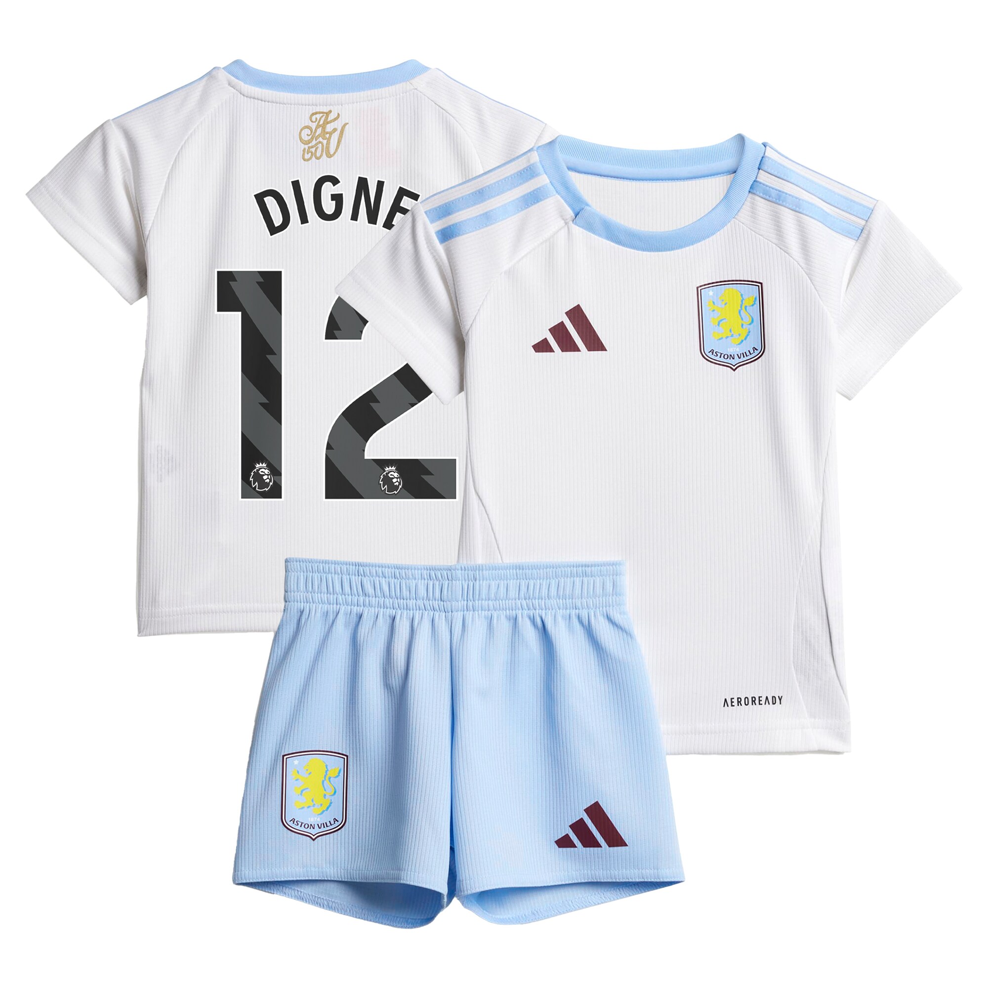 aston villa adidas away baby kit 2024-25 with digne 12 printing Collection | Official Aston Villa Jerseys