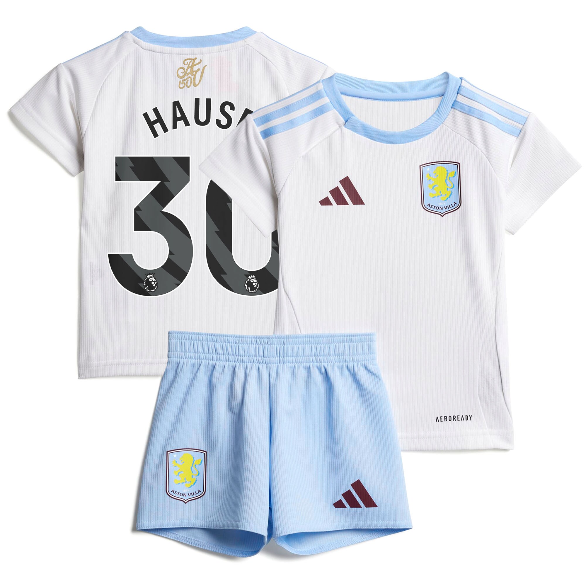 aston villa adidas away baby kit 2024-25 with hause 30 printing Collection | Official Aston Villa Jerseys