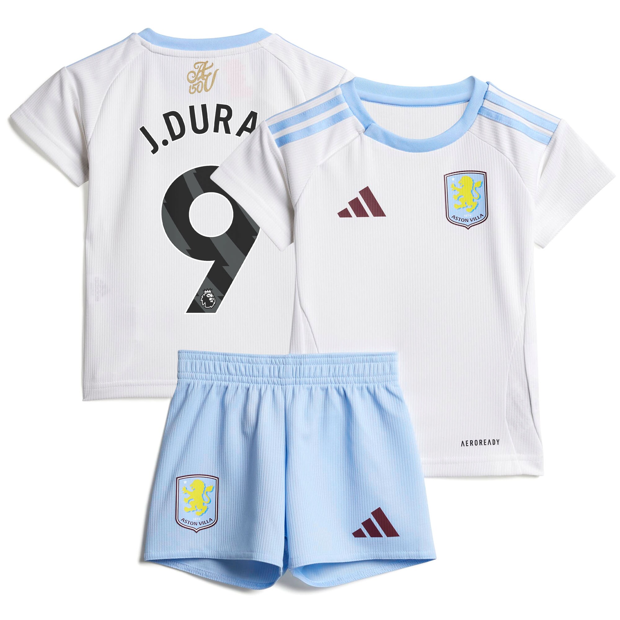 aston villa adidas away baby kit 2024-25 with j.duran 9 printing Collection | Official Aston Villa Jerseys